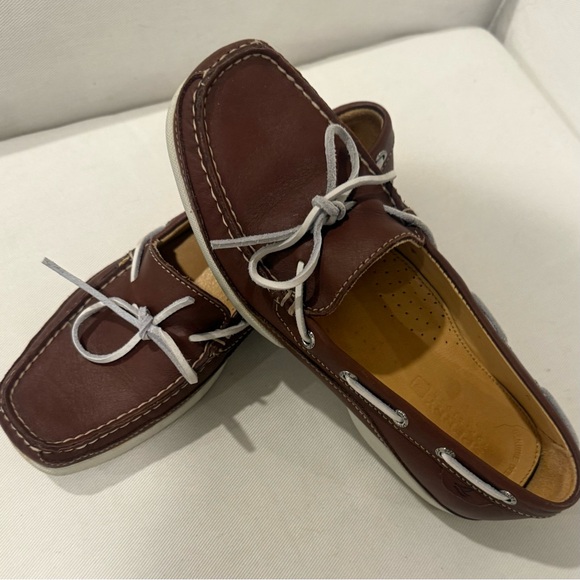 Sperry Top Sider Women's Brown Leather Boat Shoes, Size 7.5M Preppy Y2K - Picture 7 of 7